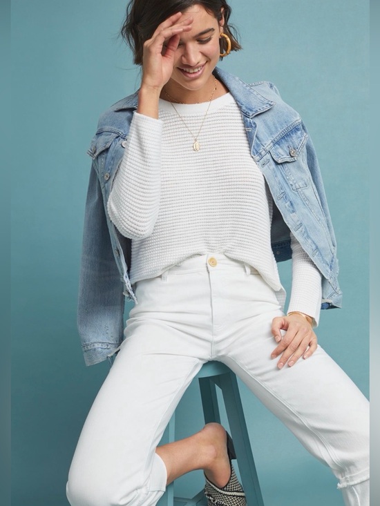 Anthropologie Sweaters - Michael Stars  Crewneck Layer in style with this waffle-knit pullover